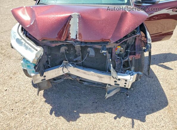 5TDBZRFH7HS467148 2017 TOYOTA HIGHLANDER Maroon Engine compartment view