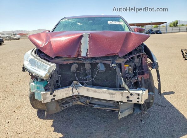 5TDBZRFH7HS467148 2017 TOYOTA HIGHLANDER Maroon Front view