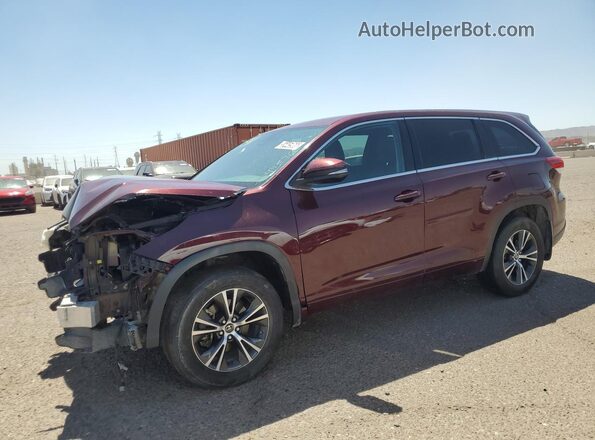 5TDBZRFH7HS467148 2017 TOYOTA HIGHLANDER Maroon 
