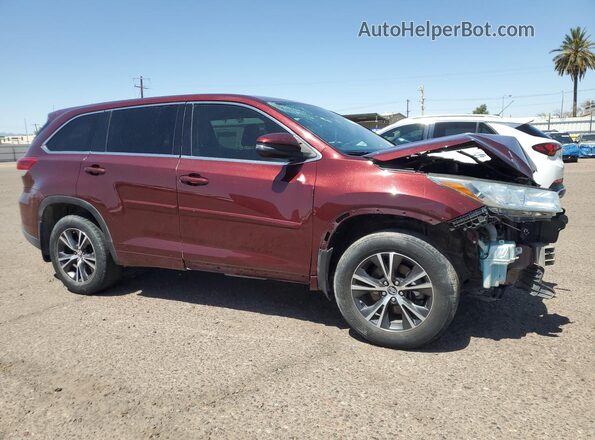 5TDBZRFH7HS467148 2017 TOYOTA HIGHLANDER Maroon 