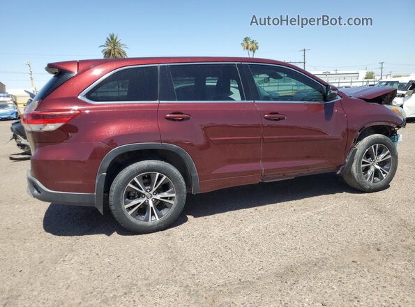 5TDBZRFH7HS467148 2017 TOYOTA HIGHLANDER Maroon 