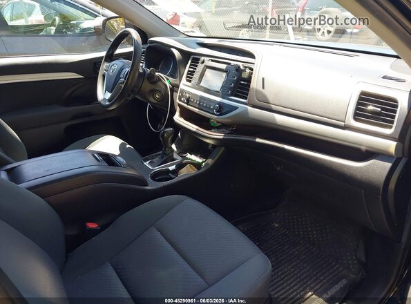 5TDBZRFH7KS988166 2019 TOYOTA HIGHLANDER Black Вид салону спереду