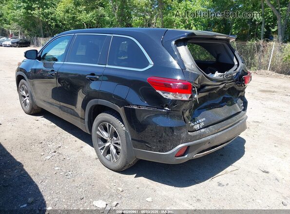 5TDBZRFH7KS988166 2019 TOYOTA HIGHLANDER Black Задня ліва чверть