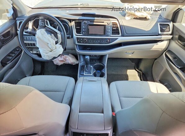 5TDBZRFH8HS431016 2017 TOYOTA HIGHLANDER Silver Dashboard view