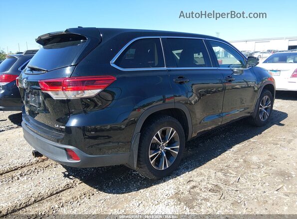 5TDBZRFH8JS493103 2018 TOYOTA HIGHLANDER Black უკანა მარჯვენა