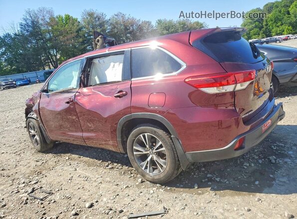 5TDBZRFH9HS411843 2017 TOYOTA HIGHLANDER Red Задня ліва чверть