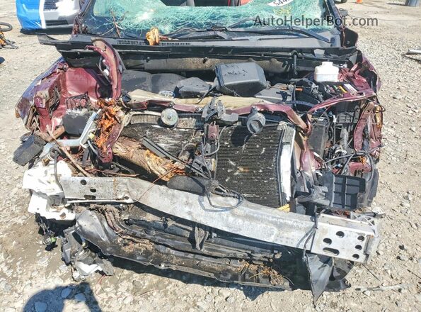 5TDBZRFH9HS411843 2017 TOYOTA HIGHLANDER Red Вид задньої частини салону