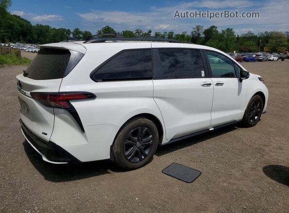 5TDCSKFC0SS209047 2025 TOYOTA SIENNA White უკანა მარჯვენა