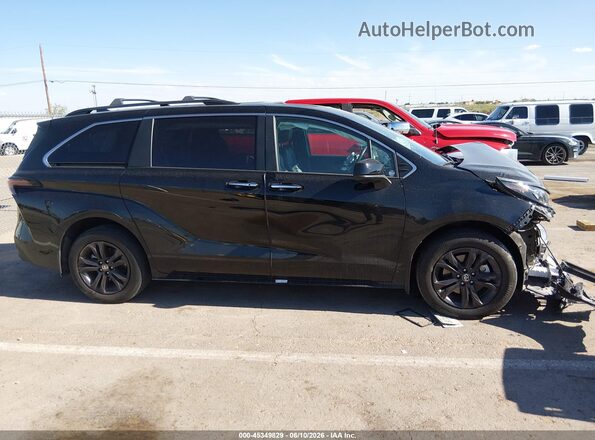 5TDCSKFC1RS118900 2024 TOYOTA SIENNA Black უკანა სალონის ხედი