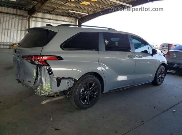 5TDCSKFC1SS176768 2025 TOYOTA SIENNA Gray Задня права чверть