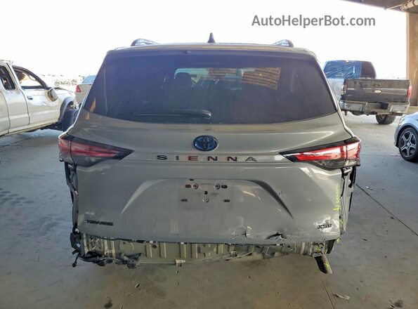 5TDCSKFC1SS176768 2025 TOYOTA SIENNA Gray Вид ззаду