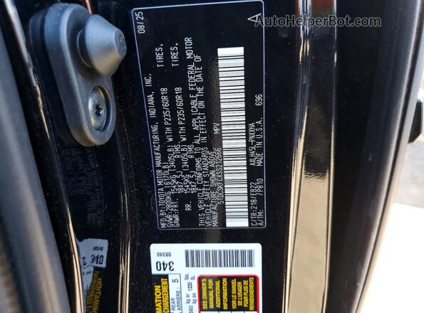 5TDCSKFCXSS212666 2025 TOYOTA SIENNA Black Սալոնի 360 աստիճան տեսք