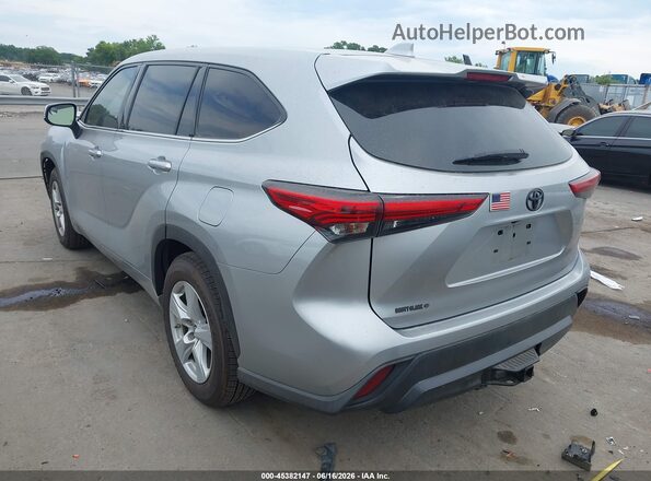 5TDCZRAH0MS519905 2021 TOYOTA HIGHLANDER Silver Trasero izquierdo