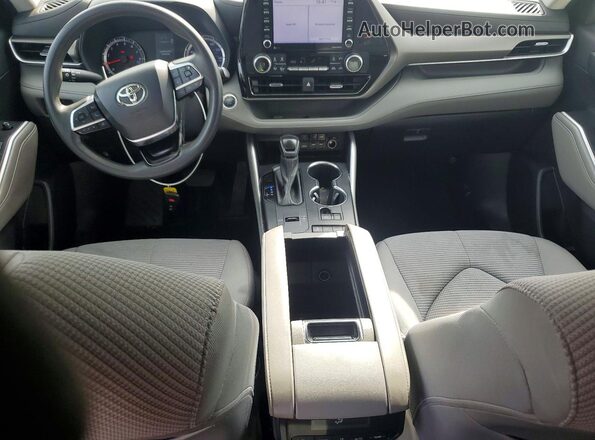 5TDCZRAH0MS531777 2021 TOYOTA HIGHLANDER Blue Widok deski rozdzielczej