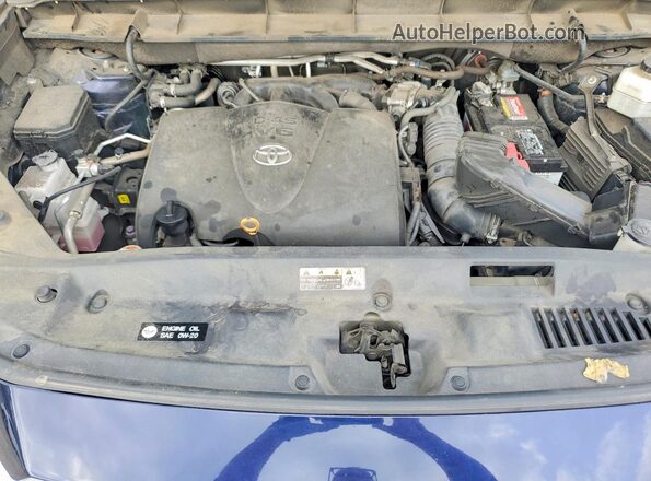 5TDCZRAH0MS531777 2021 TOYOTA HIGHLANDER Blue Widok komory silnika