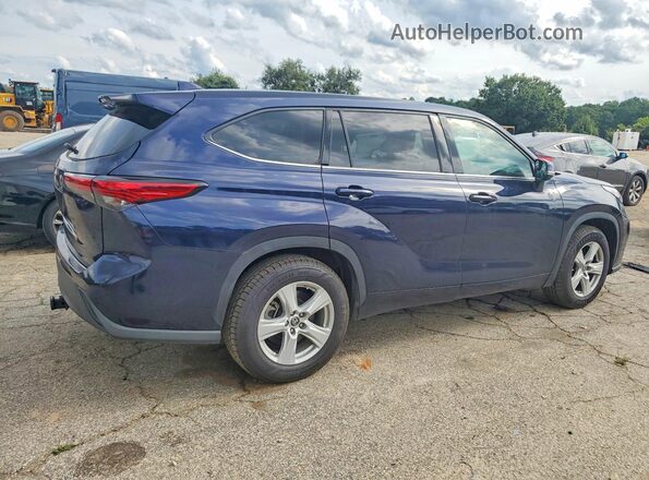 5TDCZRAH0MS531777 2021 TOYOTA HIGHLANDER Blue Tył prawy