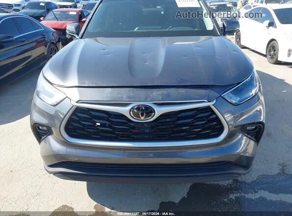 5TDCZRAH2NS095533 2022 TOYOTA HIGHLANDER Gray 