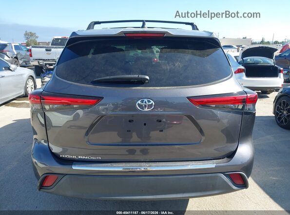 5TDCZRAH2NS095533 2022 TOYOTA HIGHLANDER Gray 
