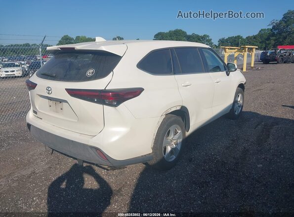 5TDCZRAH5MS079101 2021 TOYOTA HIGHLANDER White უკანა მარჯვენა