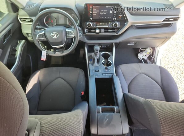 5TDCZRAH8MS529050 2021 TOYOTA HIGHLANDER White წინა პანელის ხედი
