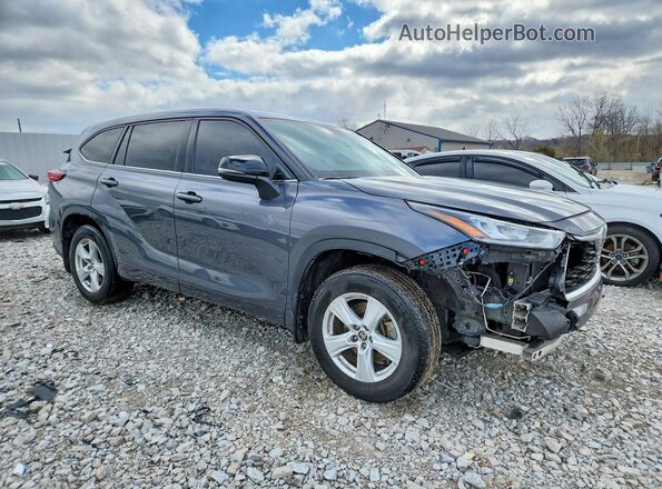 5TDCZRBH4LS013233 2020 TOYOTA HIGHLANDER Charcoal Delantero derecho