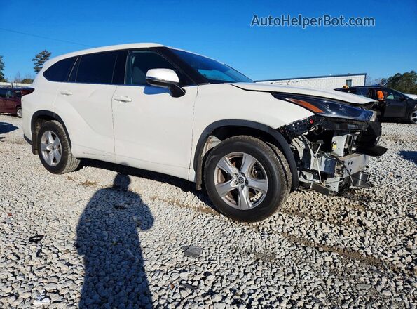 5TDCZRBH7MS076148 2021 TOYOTA HIGHLANDER Белый Передняя правая четверть