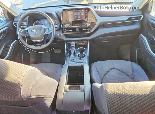 5TDCZRBH7MS076148 2021 TOYOTA HIGHLANDER Белый Вид панели приборов