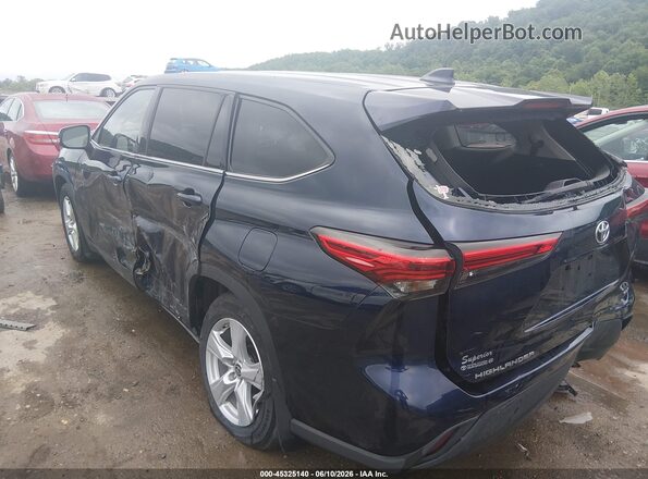 5TDCZRBH9MS140822 2021 TOYOTA HIGHLANDER Синий Вид спереди