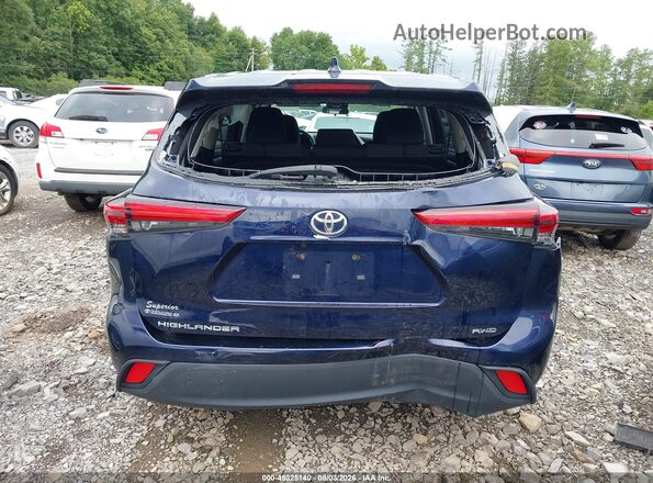 5TDCZRBH9MS140822 2021 TOYOTA HIGHLANDER Синий 