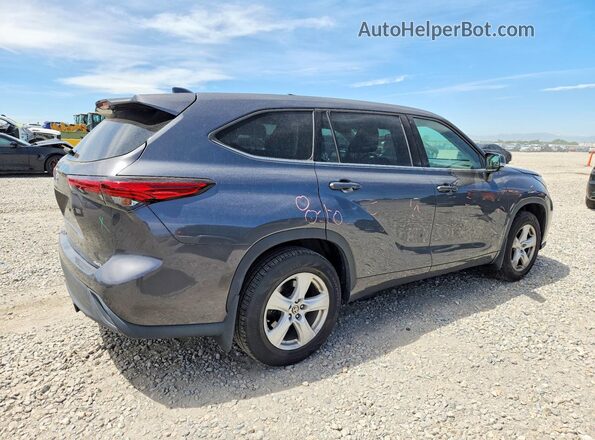 5TDCZRBHXLS012328 2020 TOYOTA HIGHLANDER Charcoal Trasero derecho