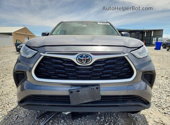 5TDCZRBHXLS012328 2020 TOYOTA HIGHLANDER Charcoal Vista frontal