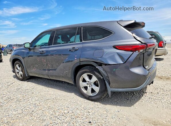 5TDCZRBHXLS012328 2020 TOYOTA HIGHLANDER Charcoal Trasero izquierdo