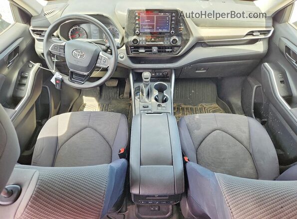 5TDCZRBHXLS012328 2020 TOYOTA HIGHLANDER Charcoal Vista del salpicadero