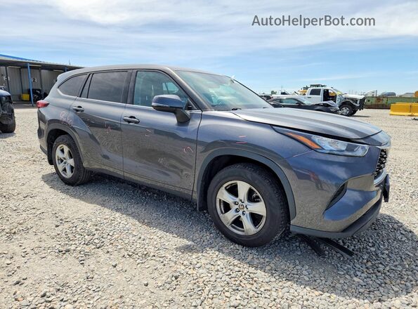 5TDCZRBHXLS012328 2020 TOYOTA HIGHLANDER Charcoal Delantero derecho