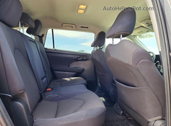 5TDCZRBHXLS012328 2020 TOYOTA HIGHLANDER Charcoal Vista interior trasera