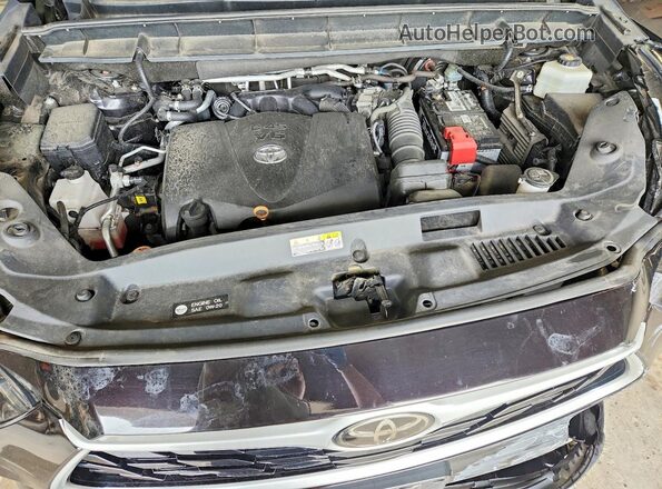 5TDCZRBHXMS058128 2021 TOYOTA HIGHLANDER Black Widok komory silnika