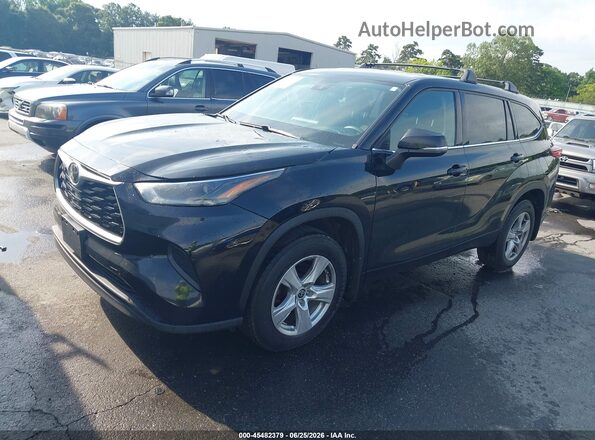 5TDCZRBHXMS530800 2021 TOYOTA HIGHLANDER Black Przód lewy