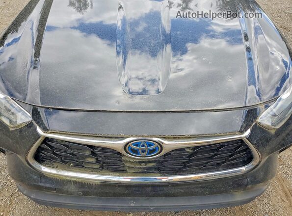 5TDDBRCH4MS016495 2021 TOYOTA HIGHLANDER Black Engine compartment view