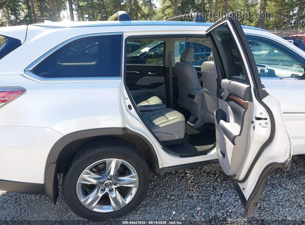 5TDDCRFH2GS014838 2016 TOYOTA HIGHLANDER HYBRID White Вид наклейки з VIN-кодом