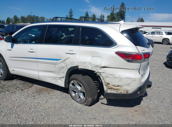 5TDDCRFH2GS014838 2016 TOYOTA HIGHLANDER HYBRID White Вид спереду