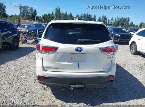 5TDDCRFH2GS014838 2016 TOYOTA HIGHLANDER HYBRID White 