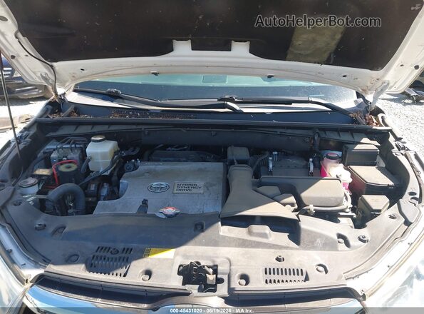 5TDDCRFH2GS014838 2016 TOYOTA HIGHLANDER HYBRID White Вид ззаду