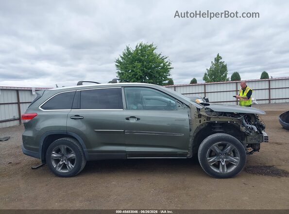 5TDDGRFH0JS038180 2018 TOYOTA HIGHLANDER HYBRID Green Панорамний вид салону 360°