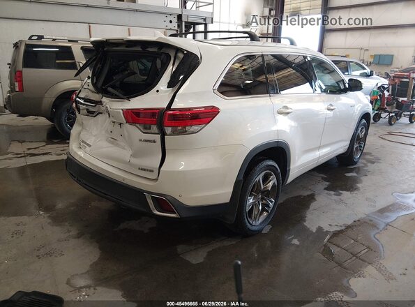 5TDDGRFH0JS045937 2018 TOYOTA HIGHLANDER HYBRID White Tył prawy