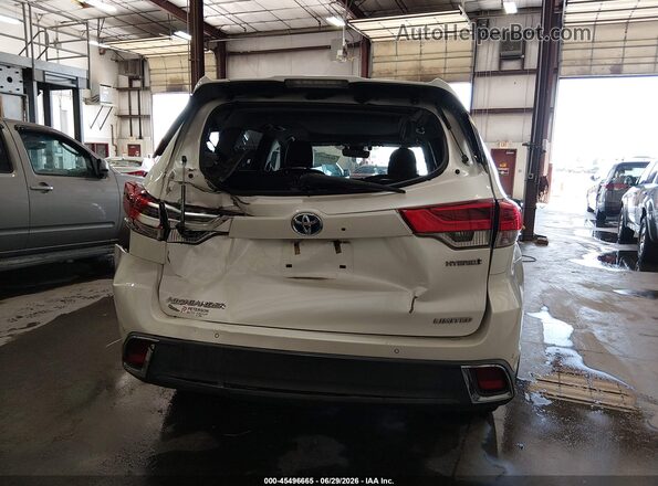 5TDDGRFH0JS045937 2018 TOYOTA HIGHLANDER HYBRID White Widok z przodu