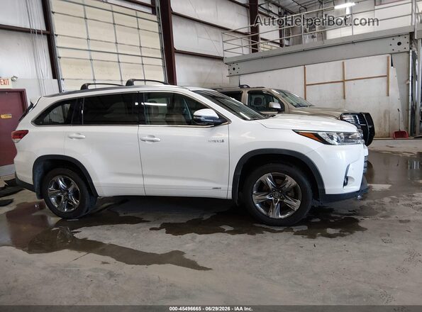 5TDDGRFH0JS045937 2018 TOYOTA HIGHLANDER HYBRID White Widok wnętrza 360 stopni
