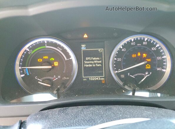 5TDDGRFH3HS036532 2017 TOYOTA HIGHLANDER Gray Вид щитка приладів