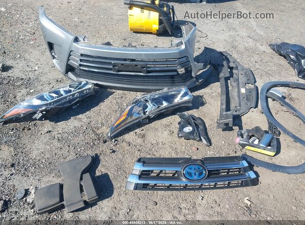 5TDDGRFH3KS075676 2019 TOYOTA HIGHLANDER HYBRID Silver Instrument cluster view