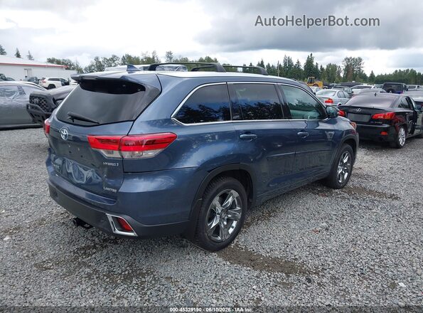 5TDDGRFH8JS037262 2018 TOYOTA HIGHLANDER HYBRID Blue Հետևի աջ