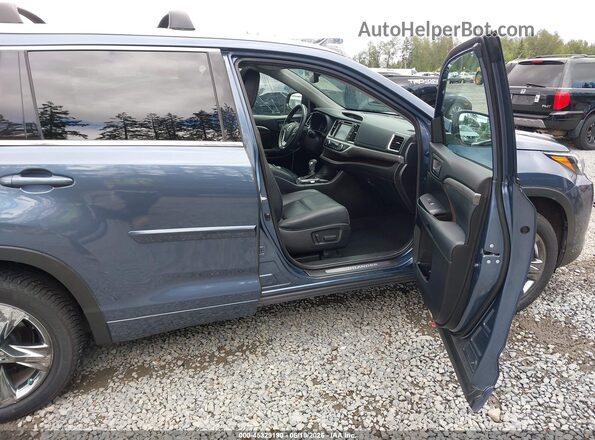 5TDDGRFH8JS037262 2018 TOYOTA HIGHLANDER HYBRID Blue Սալոնի դիմացի տեսք